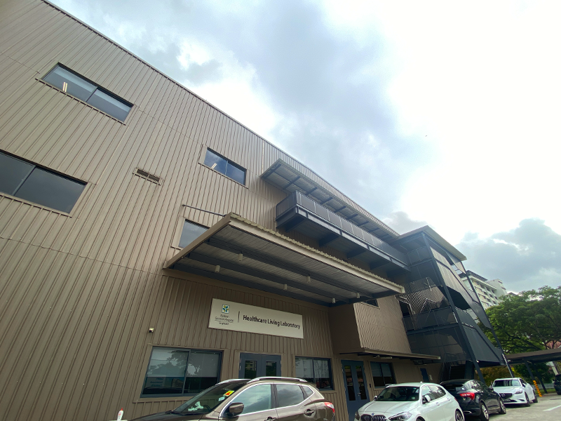 Facade of Eastern General Hospital Healthcare Living Laboratory